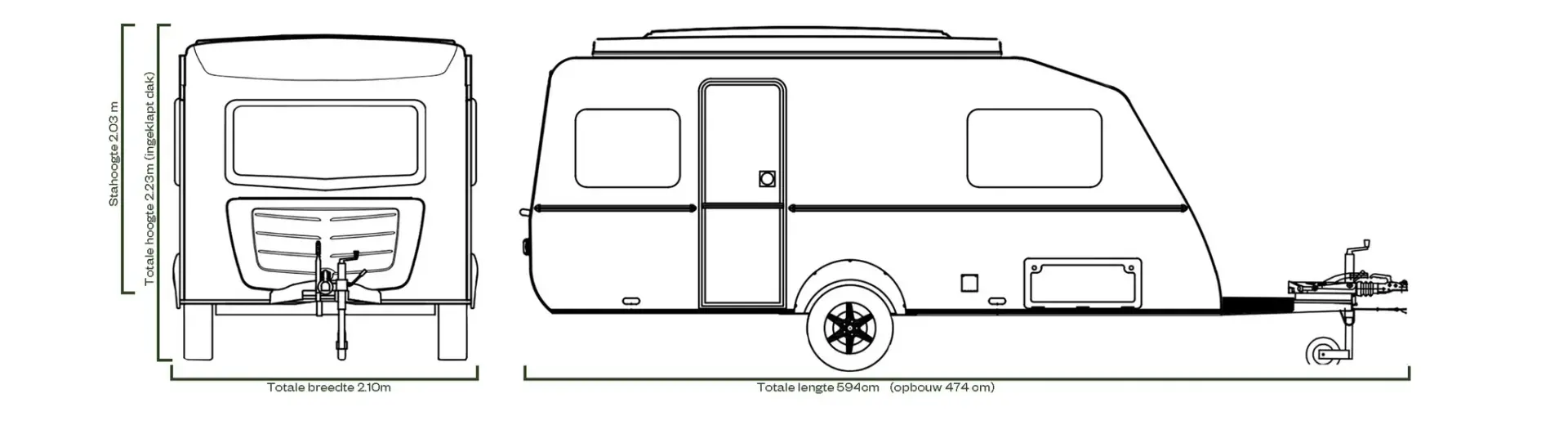 Kip Vision afmetingen