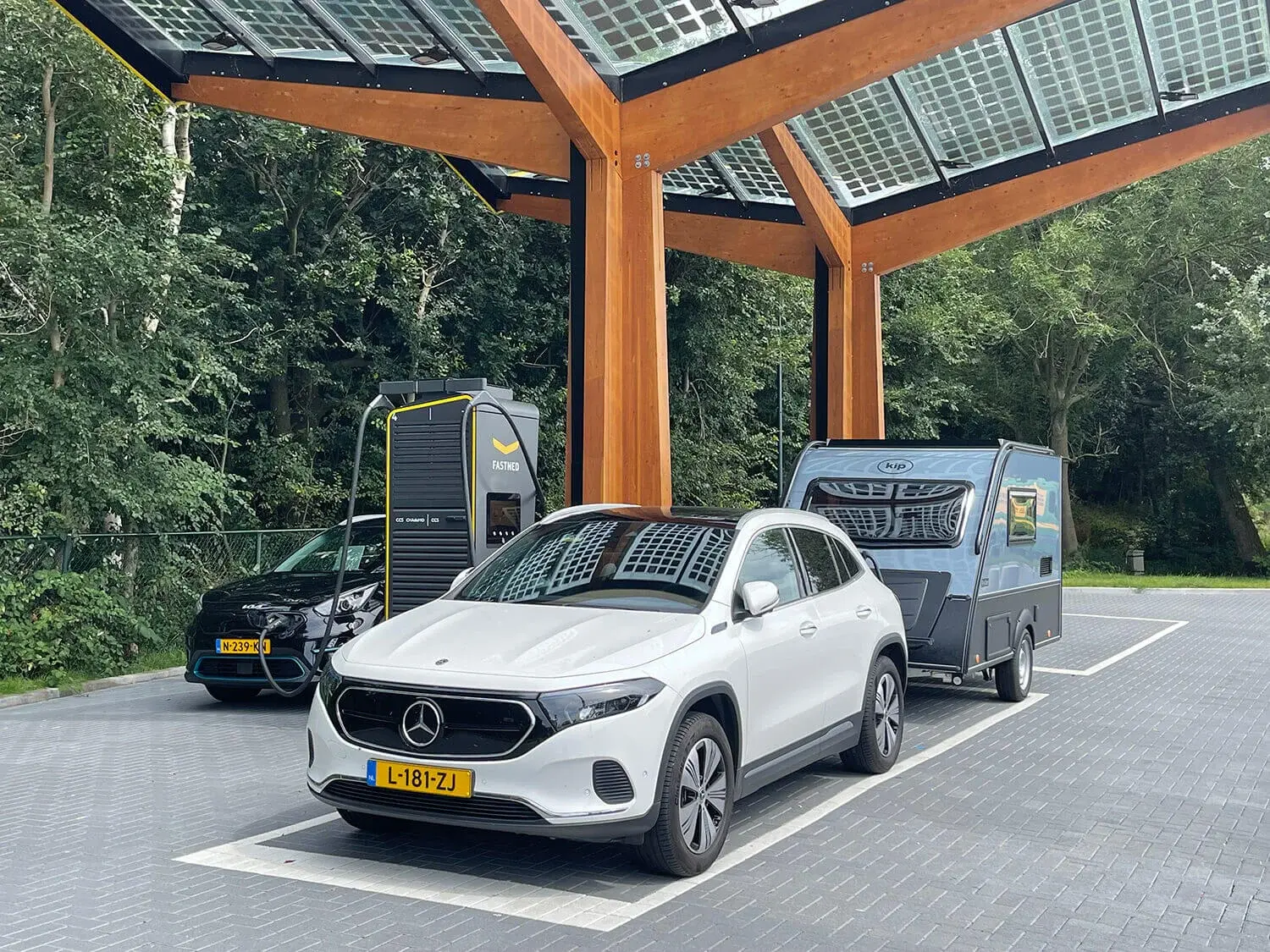 Elektrische auto en caravan, geen  probleem!