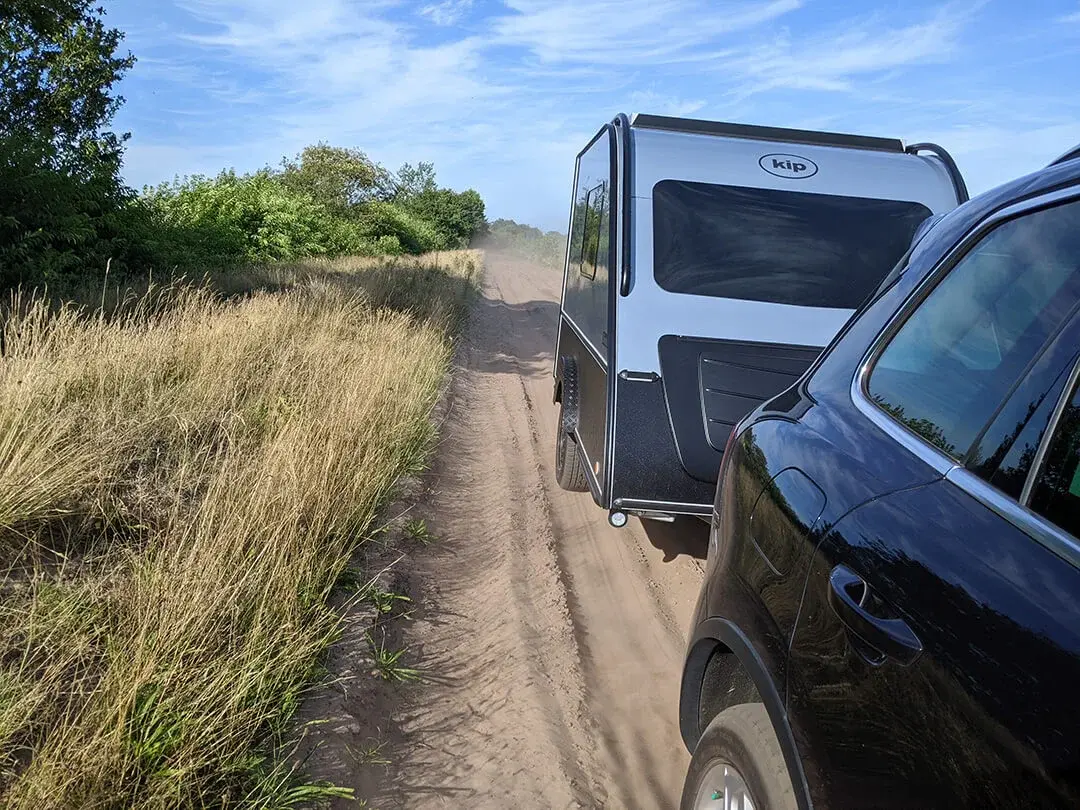 Caravan offroad rijden
