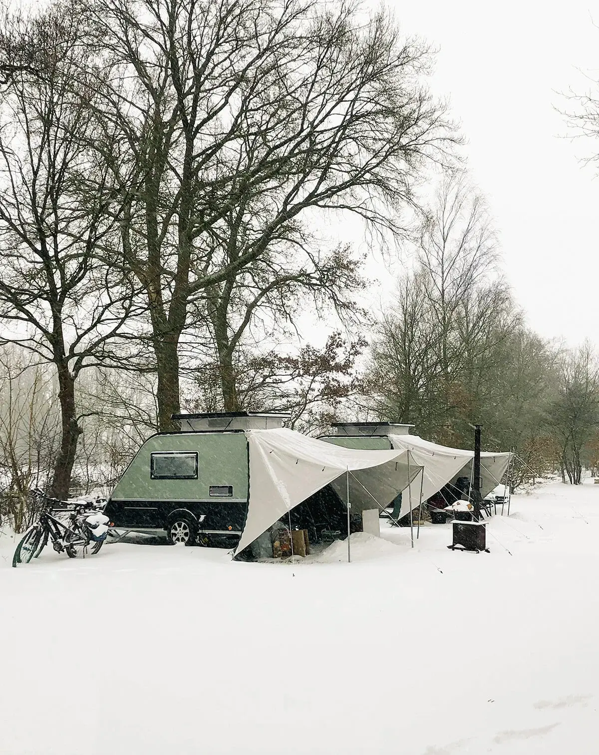 Shelter winterkamperen