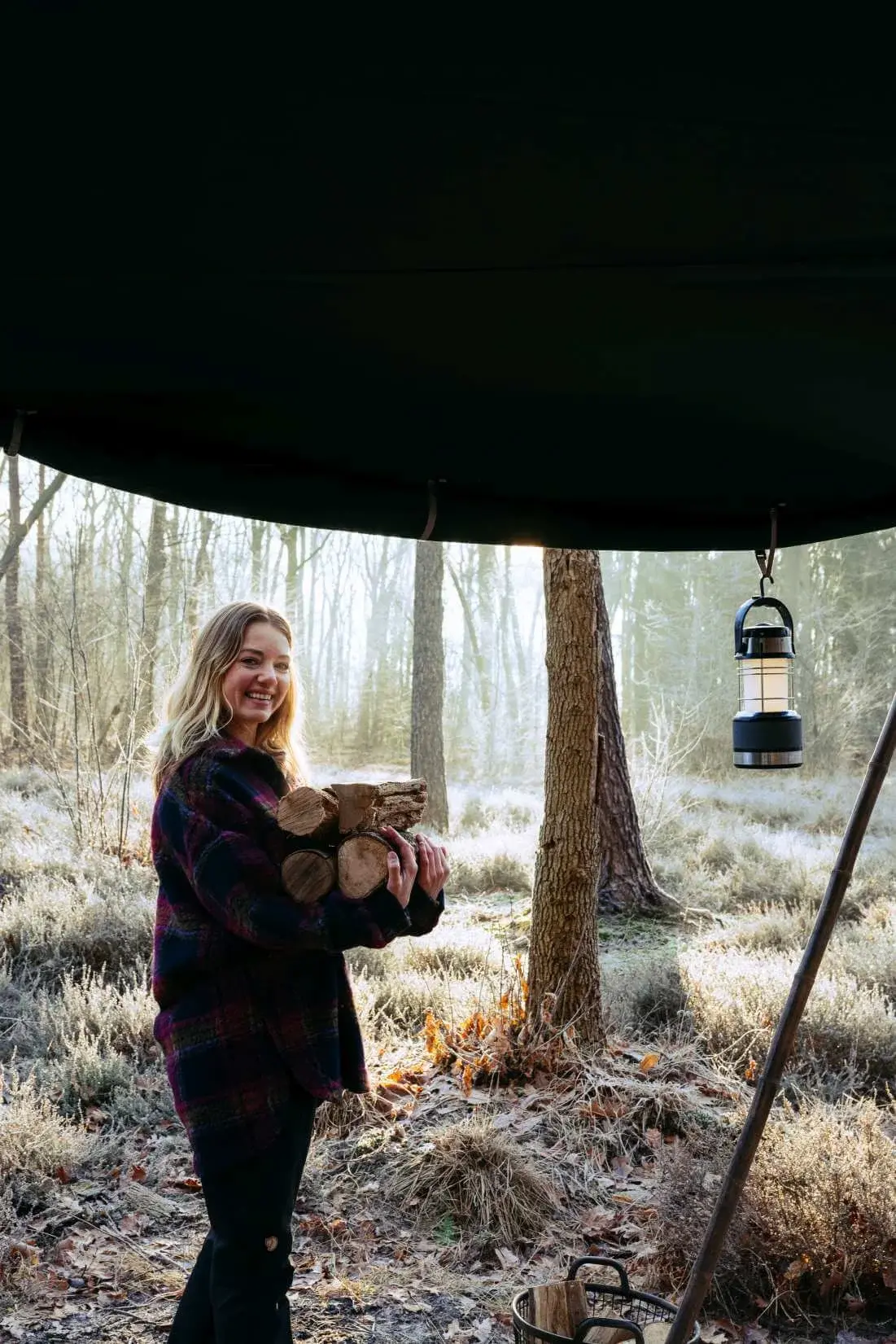 Winterkamperen met De Waard tent luifel