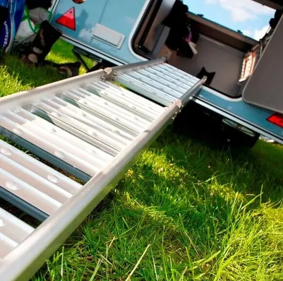 Motor caravan oprijplaat