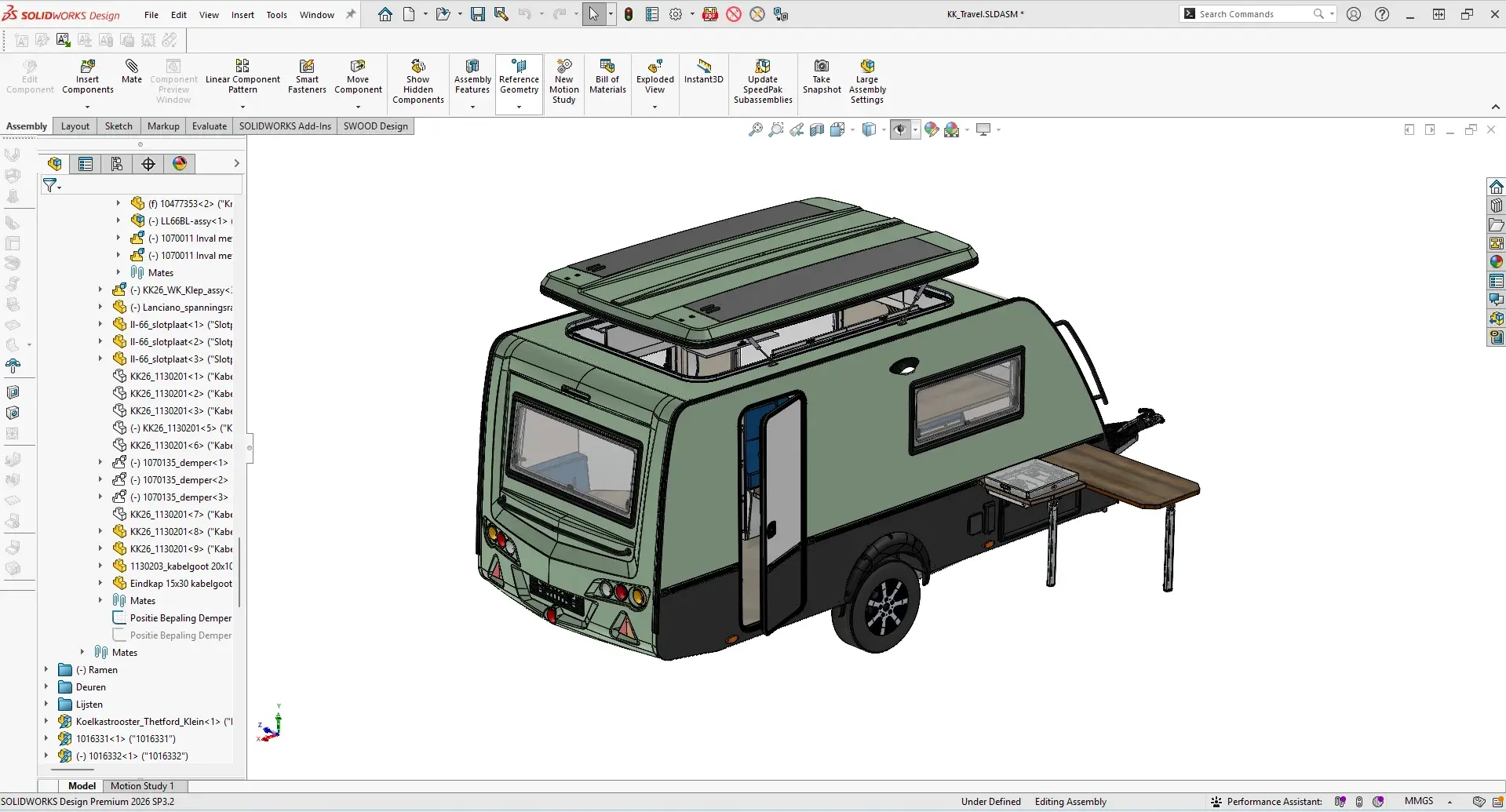 Kip Caravan in 3D programma