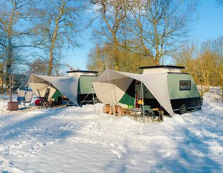 Winterkamperen caravan